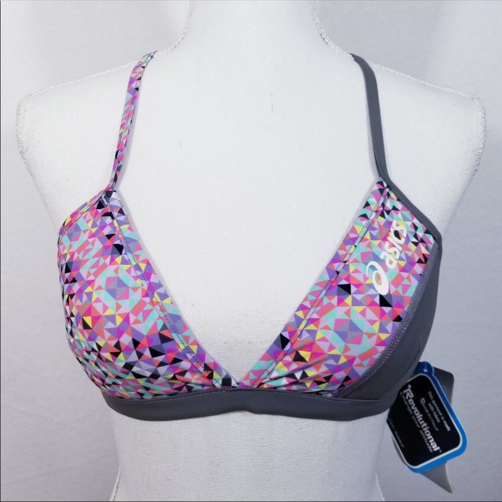ASICS Womans Size M Reversible Bikini Top NWT